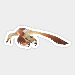 Grrr Velociraptor in brown Sticker